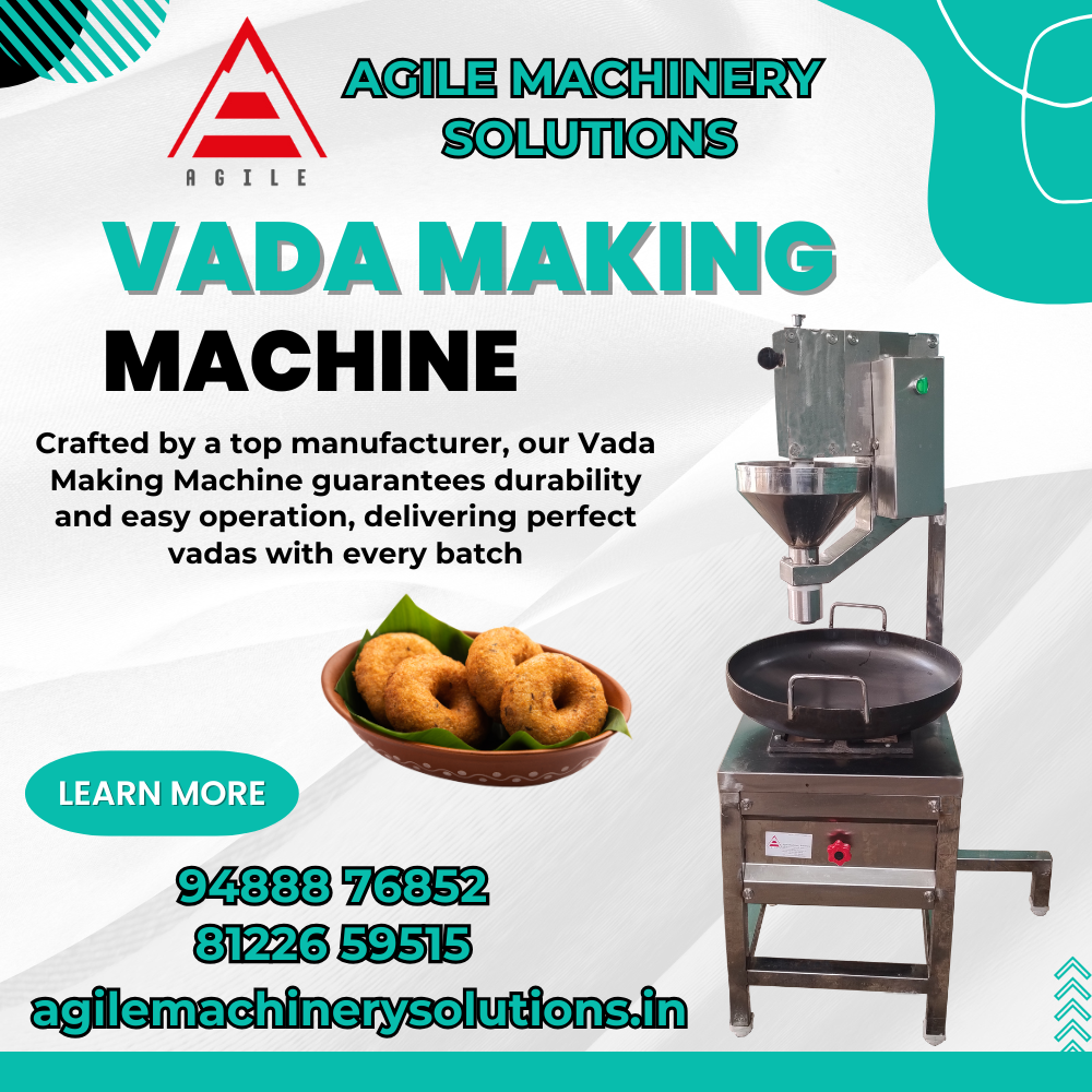 Vada Making Machine Manufacturer – Agile Machinery Solutions
