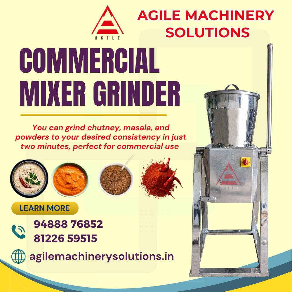 Commercial Mixer Grinder by Agile Machinery Solutions
