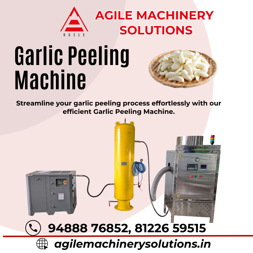 Garlic Peeling Machine in Coimbatore by Agile Machinery Solutions