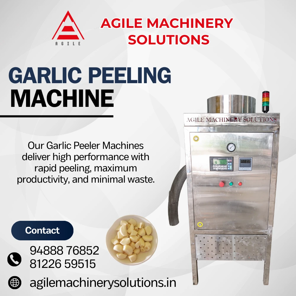 Garlic Peeler Machine Coimbatore by Agile Machinery Solutions