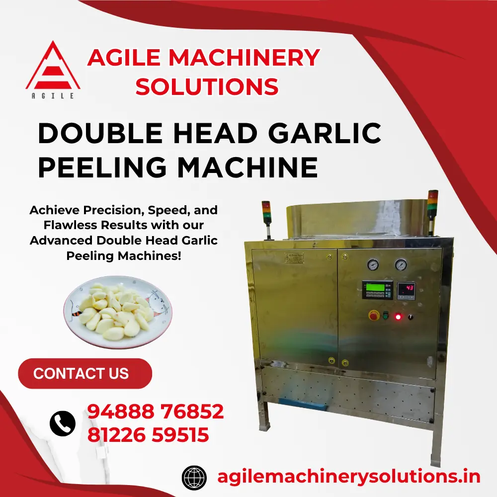 Double Head Garlic Peeling Machine Manufacturer – Agile Machiery Solutions