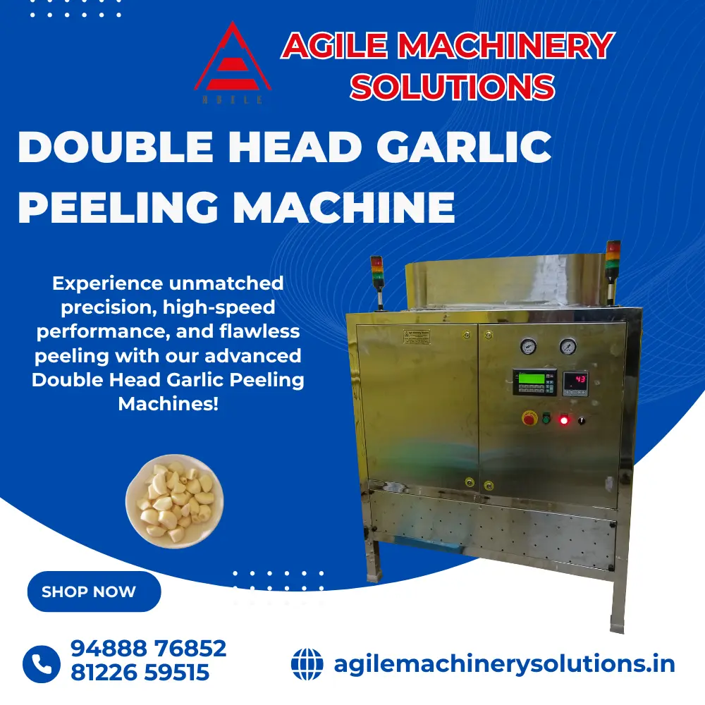 Double Head Garlic Peeling Machines Manufacturer – Agile Machinery Solutions