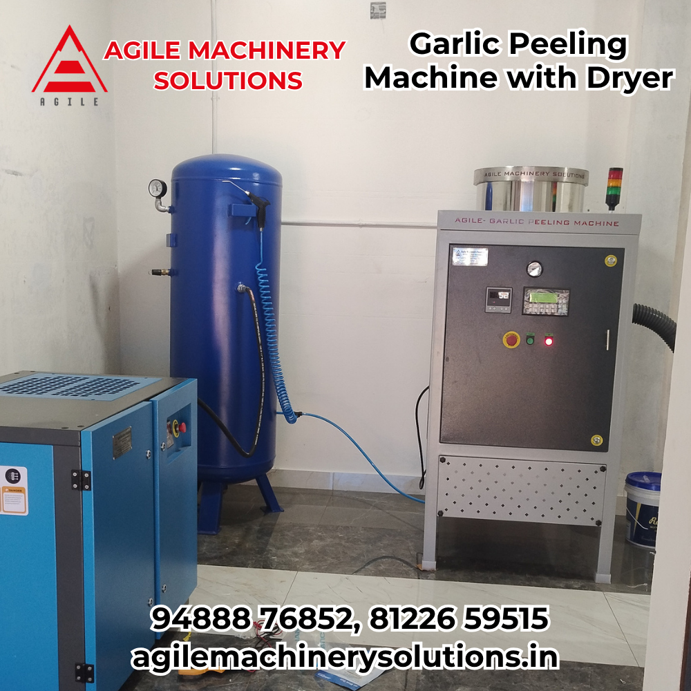 Garlic Peeler With Dryer Machine Manufacturer – Agile Machinery Solutions