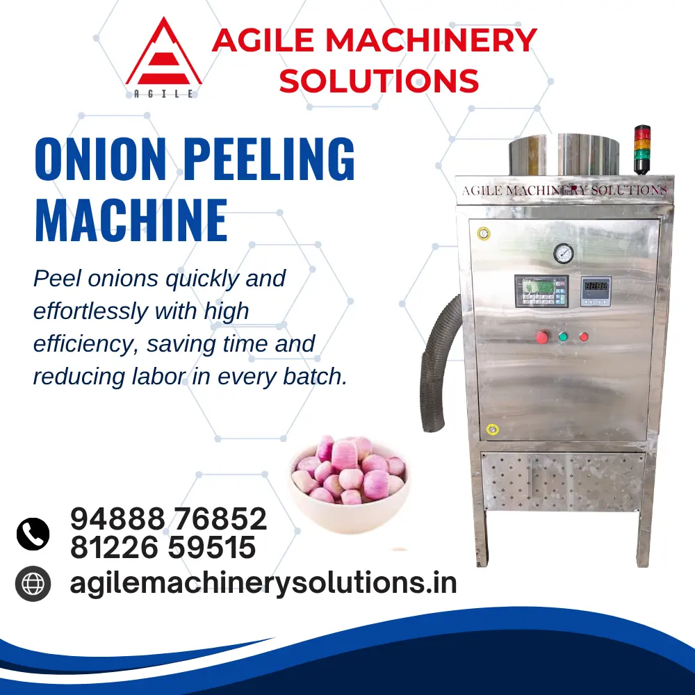 Onion Peeling Machine Manufacturer – Agile Machinery Solutions