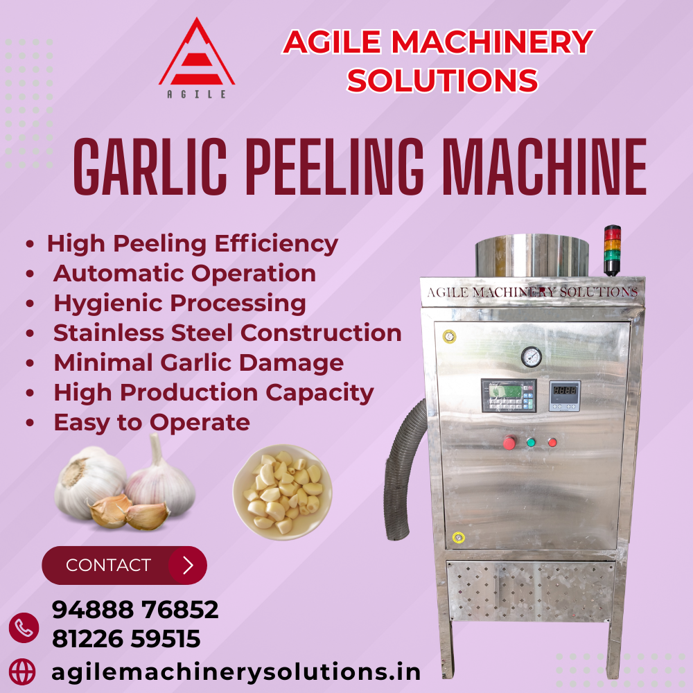 Garlic Peeling Machine Manufacturer In Hyderabad