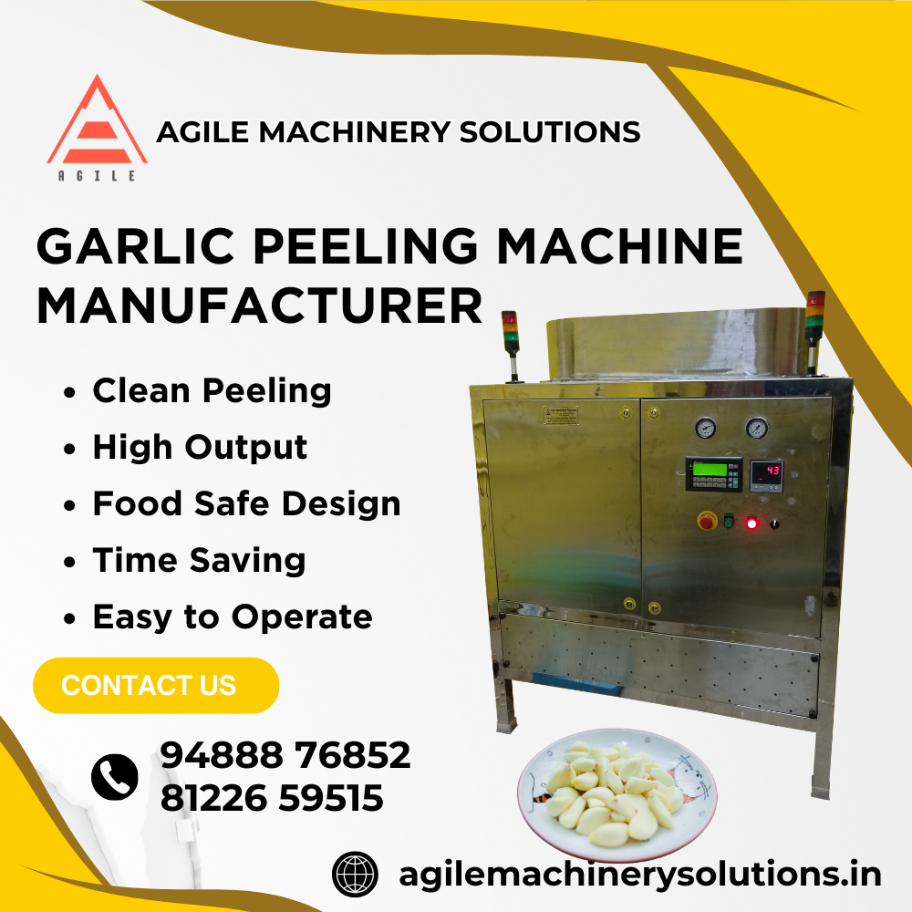 Garlic Peeling Machine Manufacturer in Madurai