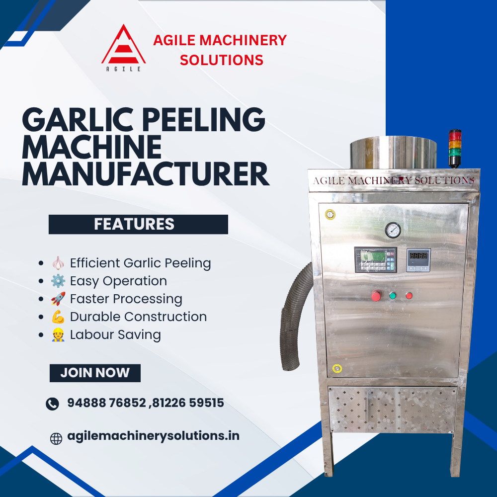 Automatic Garlic Peeling Machine Manufacturer in Hyderabad