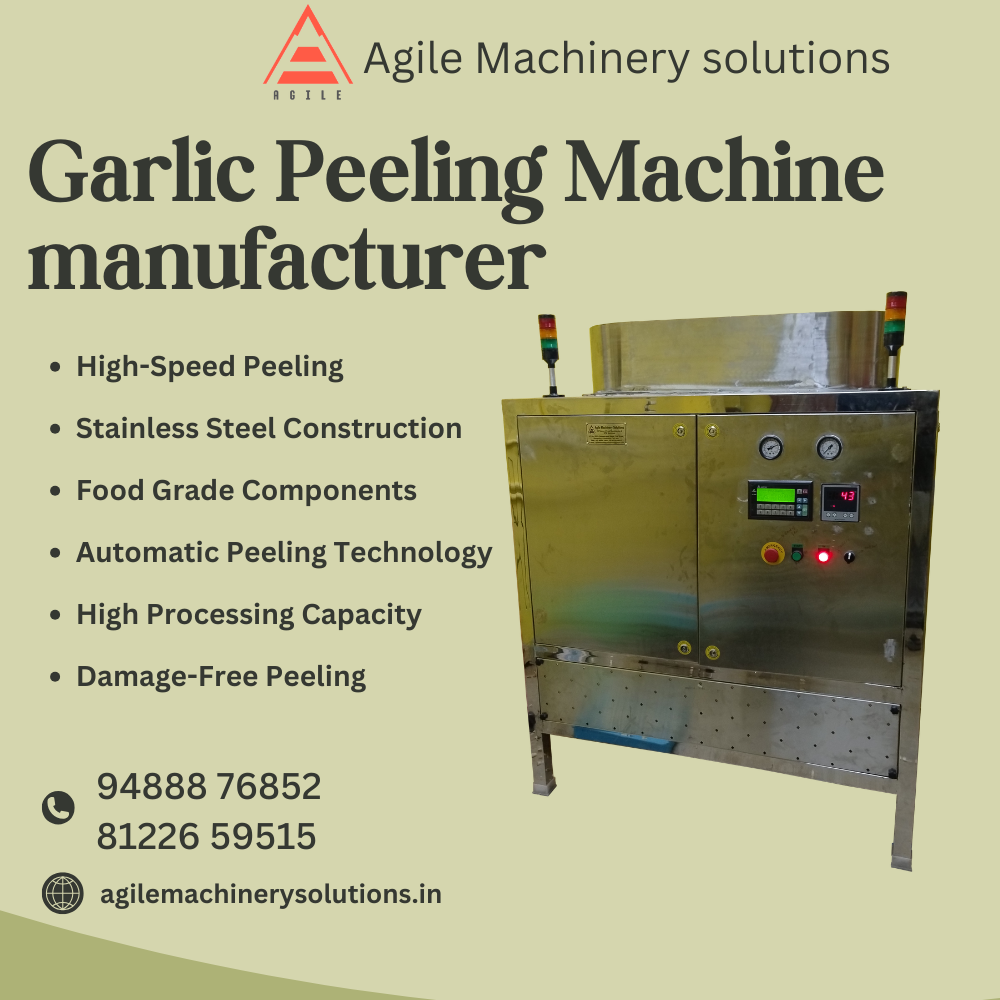 Garlic Peeling Machine Manufacturer in Telangana